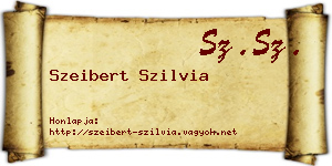 Szeibert Szilvia névjegykártya